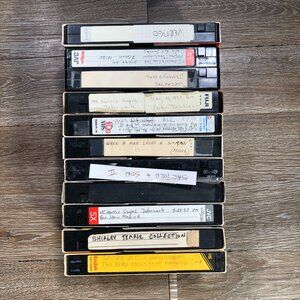 Lot Of 11 VHS  Tapes - Pre-Recorded - Untested - As it is